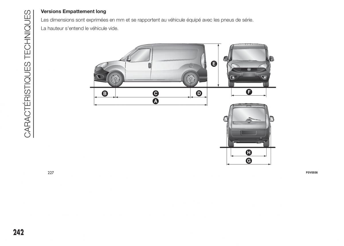 Fiat Doblo II 2 FL manuel du proprietaire / page 246