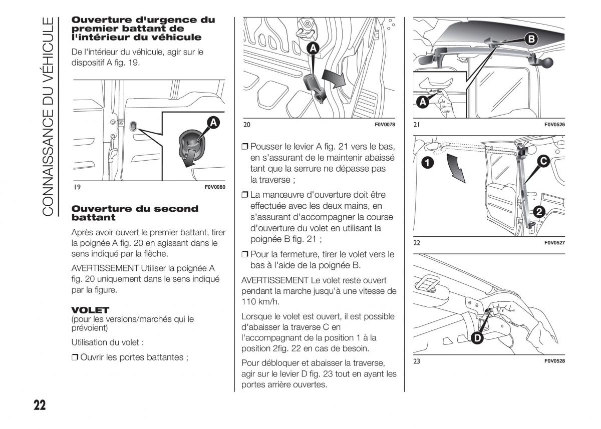 Fiat Doblo II 2 FL manuel du proprietaire / page 26