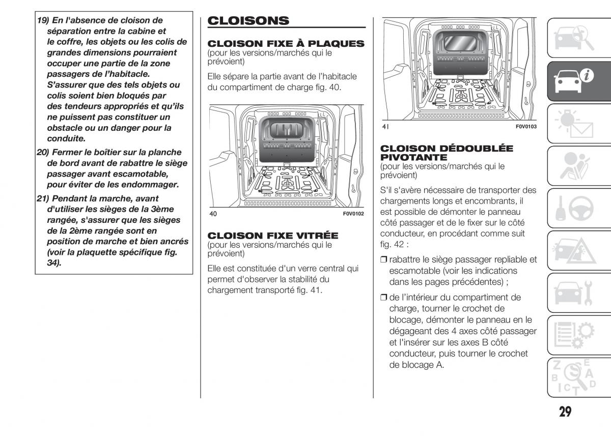Fiat Doblo II 2 FL manuel du proprietaire / page 33