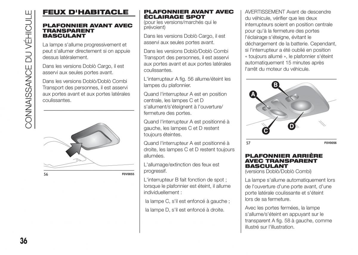 Fiat Doblo II 2 FL manuel du proprietaire / page 40