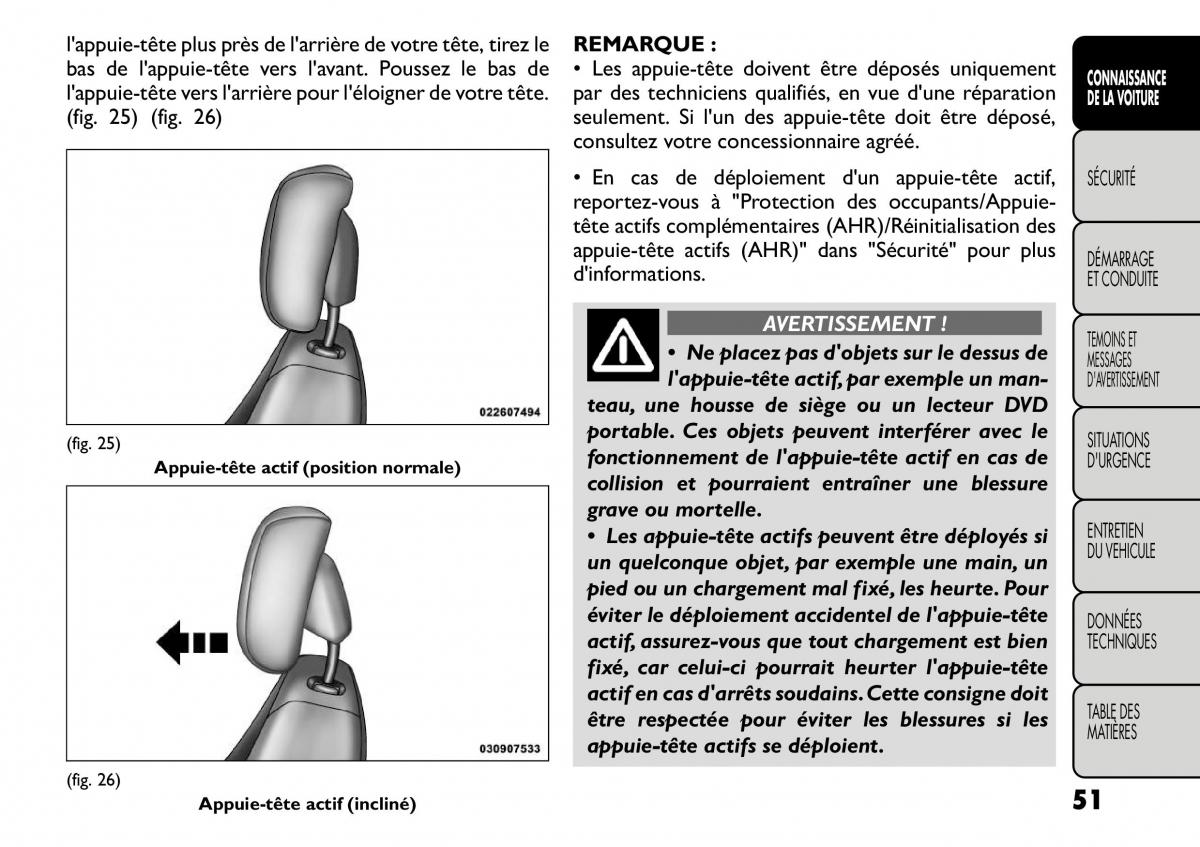 Fiat Freemont manuel du proprietaire / page 58