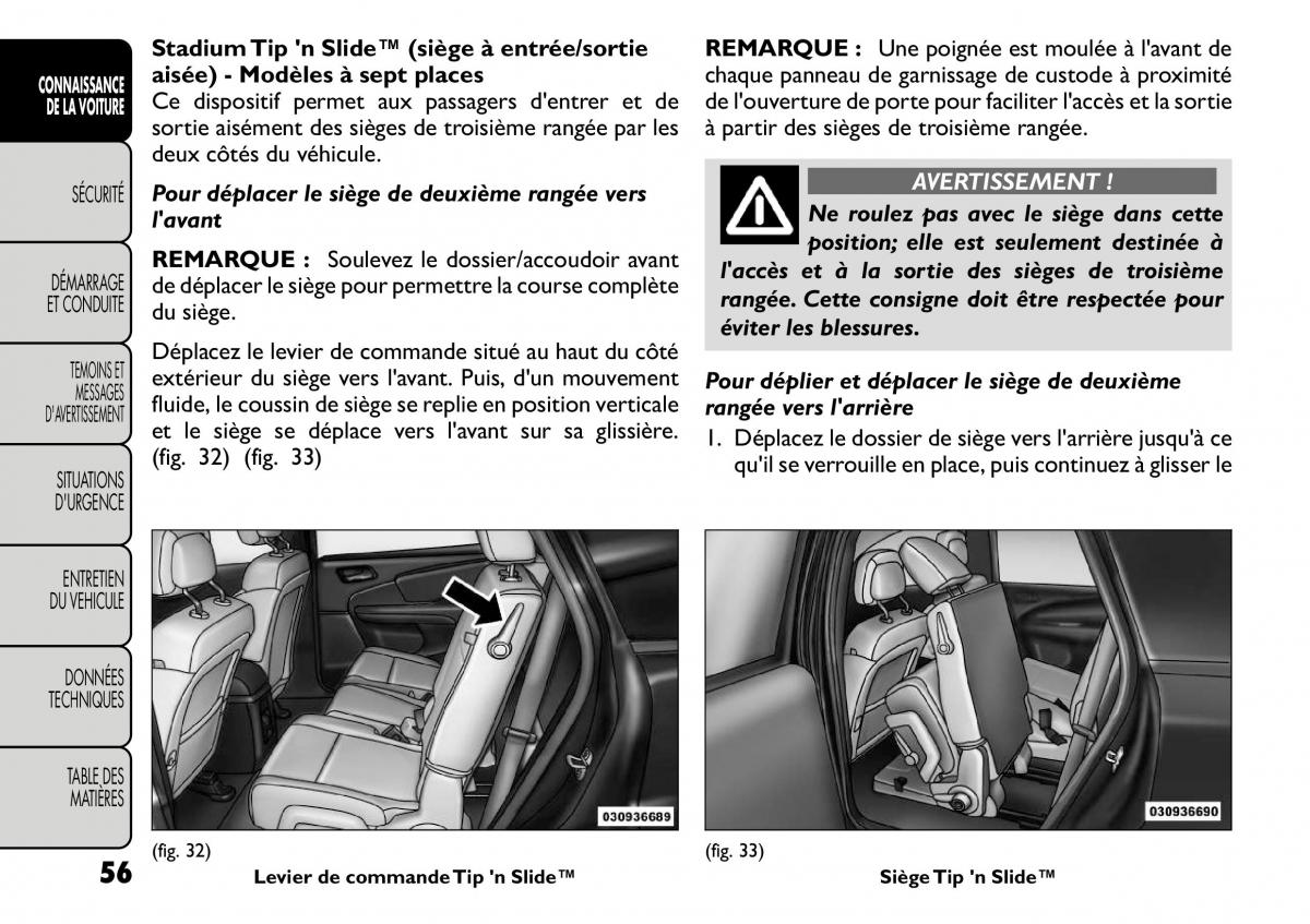 Fiat Freemont manuel du proprietaire / page 63