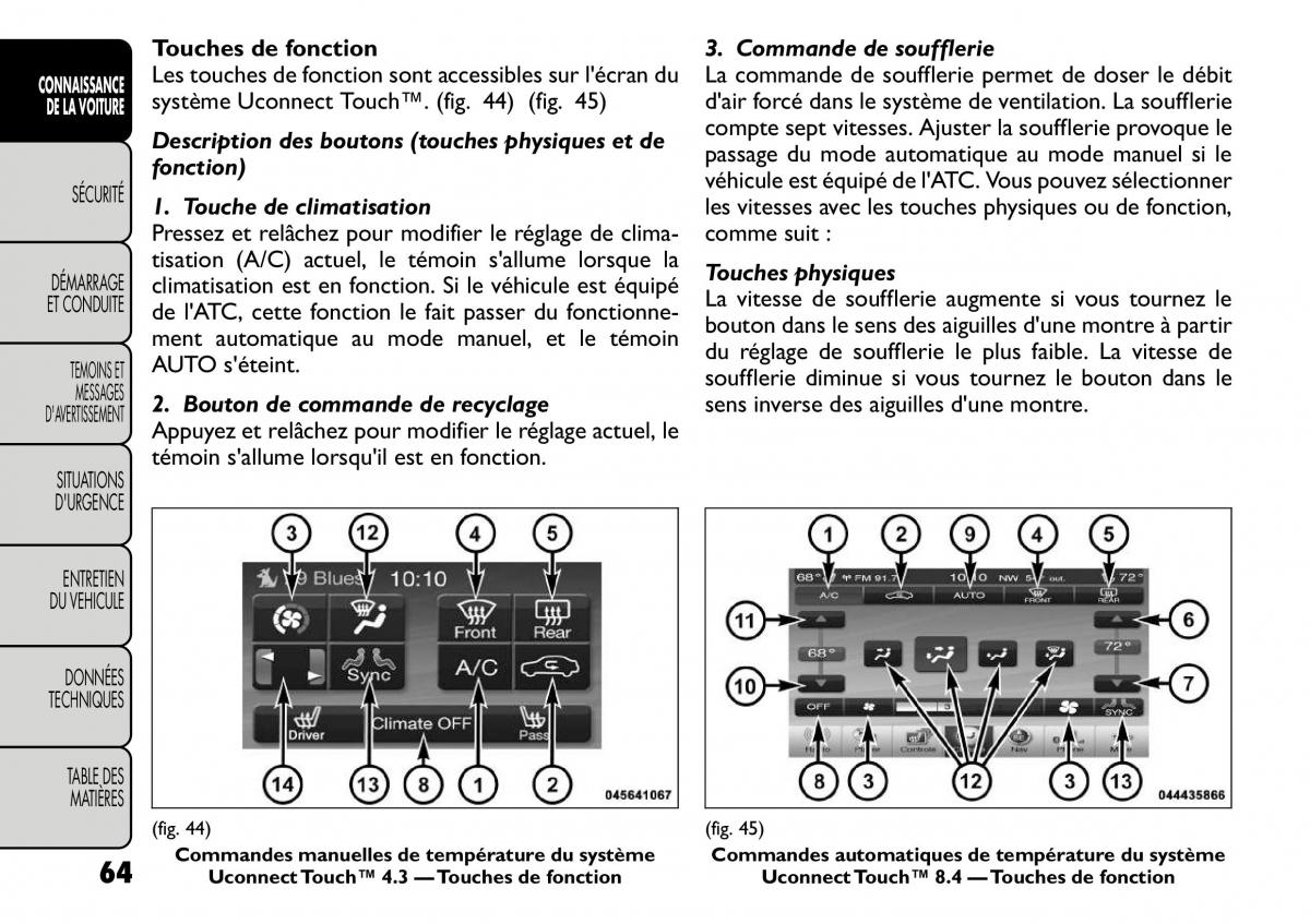 Fiat Freemont manuel du proprietaire / page 71