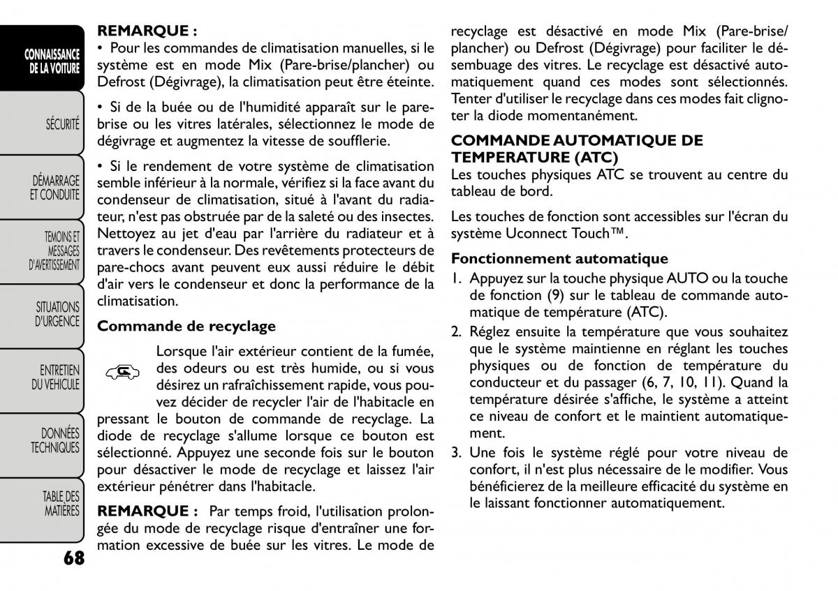 Fiat Freemont manuel du proprietaire / page 75