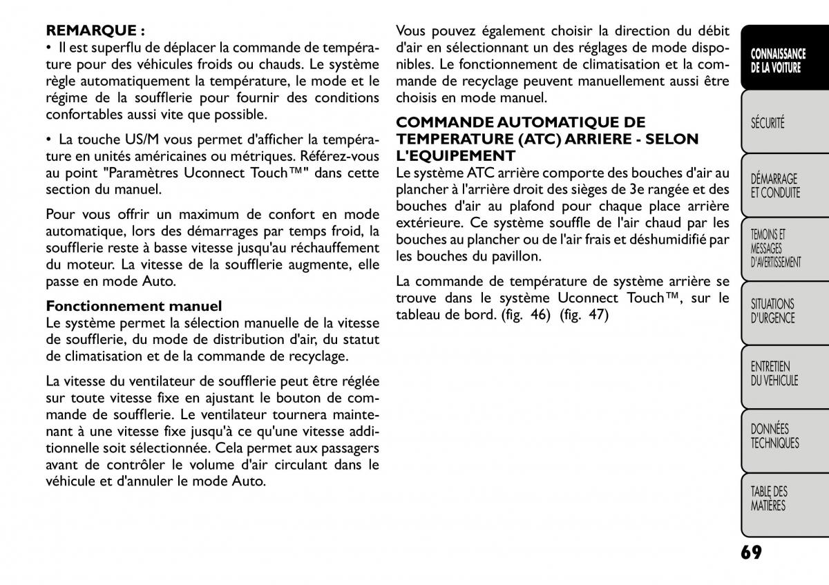 Fiat Freemont manuel du proprietaire / page 76