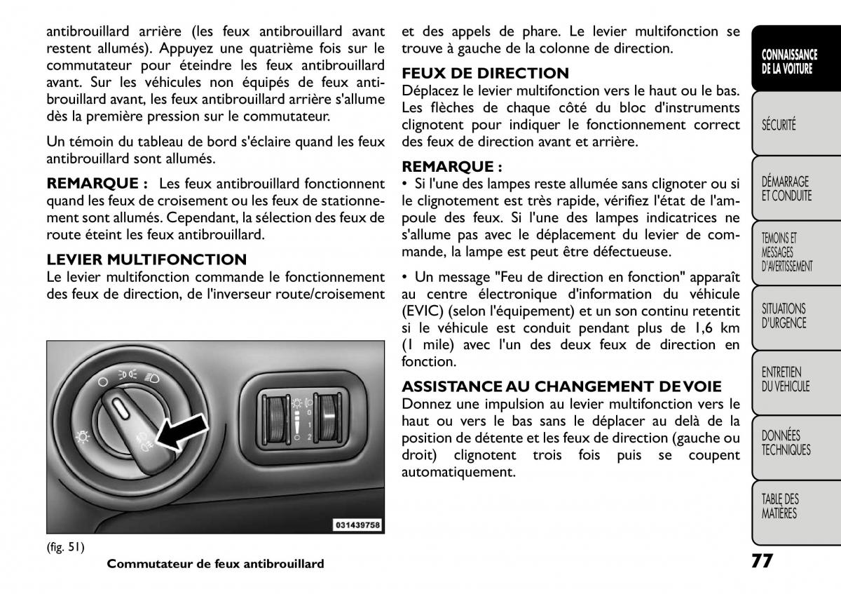 Fiat Freemont manuel du proprietaire / page 84