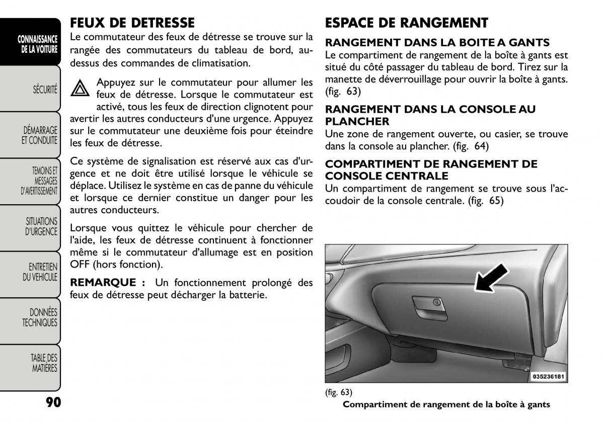 Fiat Freemont manuel du proprietaire / page 97