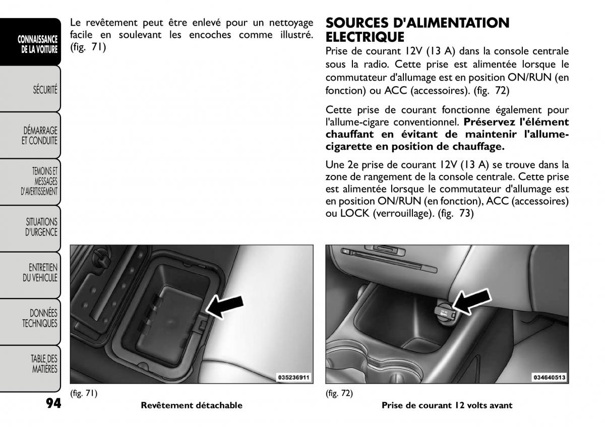 Fiat Freemont manuel du proprietaire / page 101