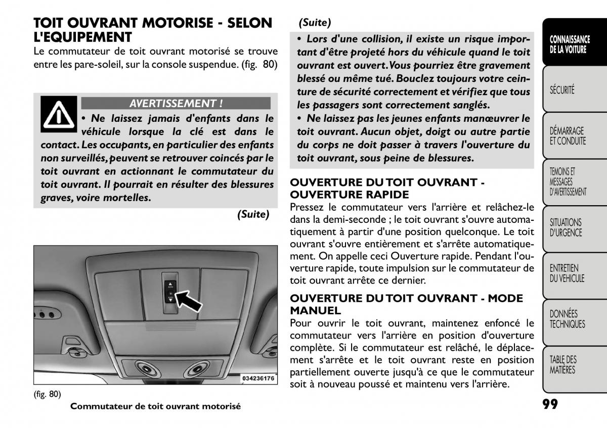 Fiat Freemont manuel du proprietaire / page 106