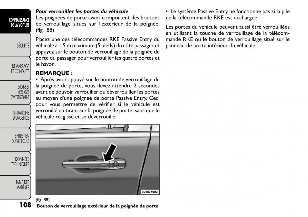 Fiat Freemont manuel du proprietaire / page 115