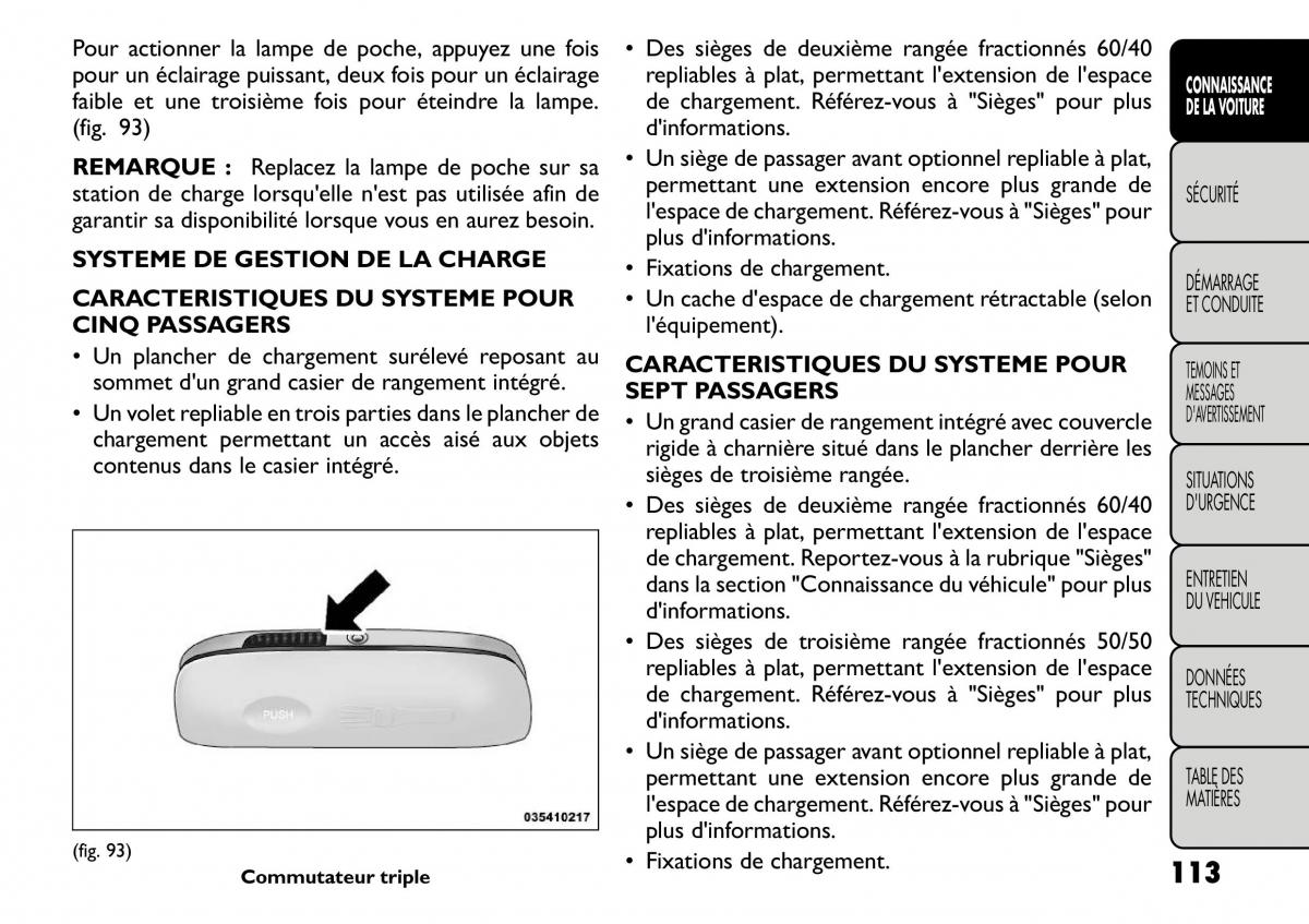 Fiat Freemont manuel du proprietaire / page 120