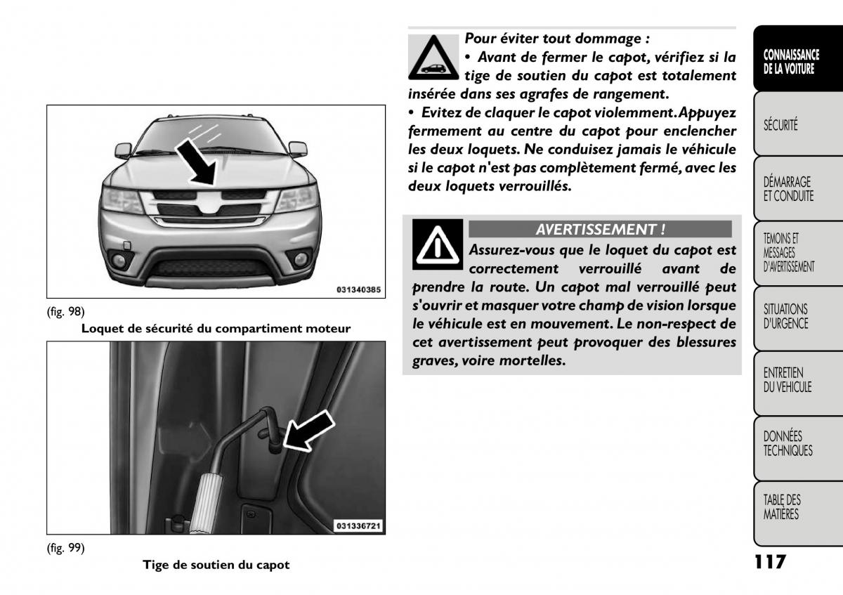 Fiat Freemont manuel du proprietaire / page 124