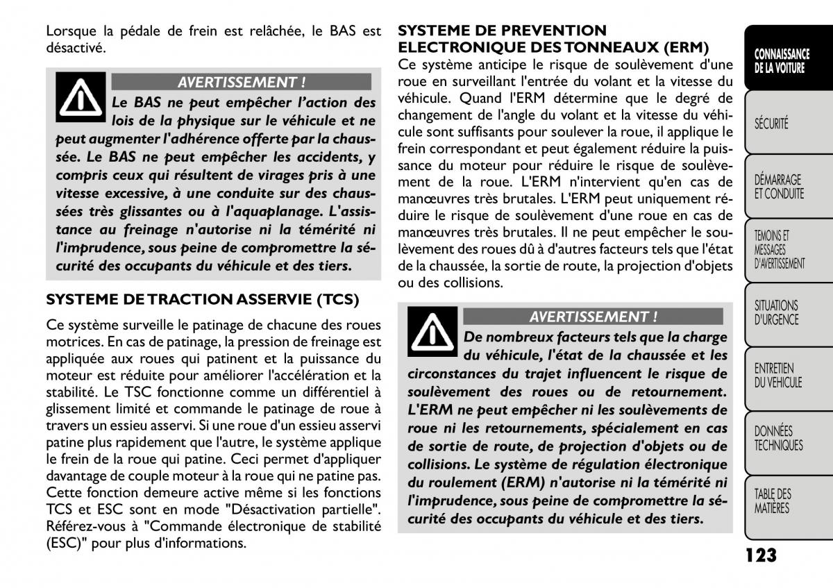 Fiat Freemont manuel du proprietaire / page 130