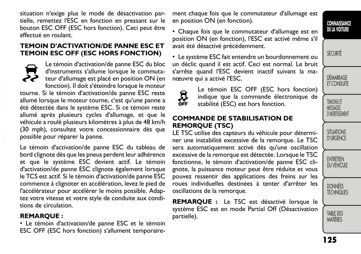 Fiat Freemont manuel du proprietaire / page 132