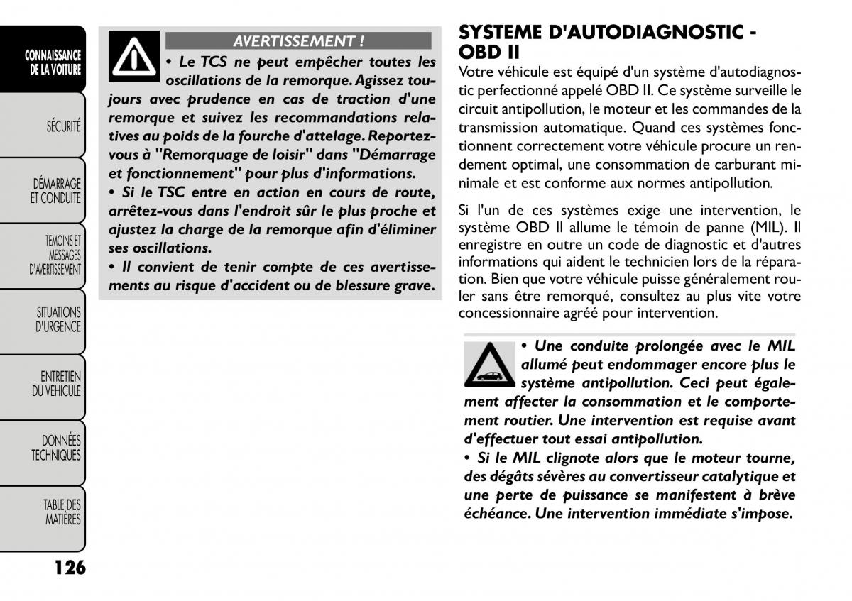 Fiat Freemont manuel du proprietaire / page 133