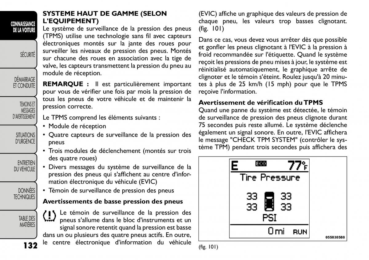 Fiat Freemont manuel du proprietaire / page 139