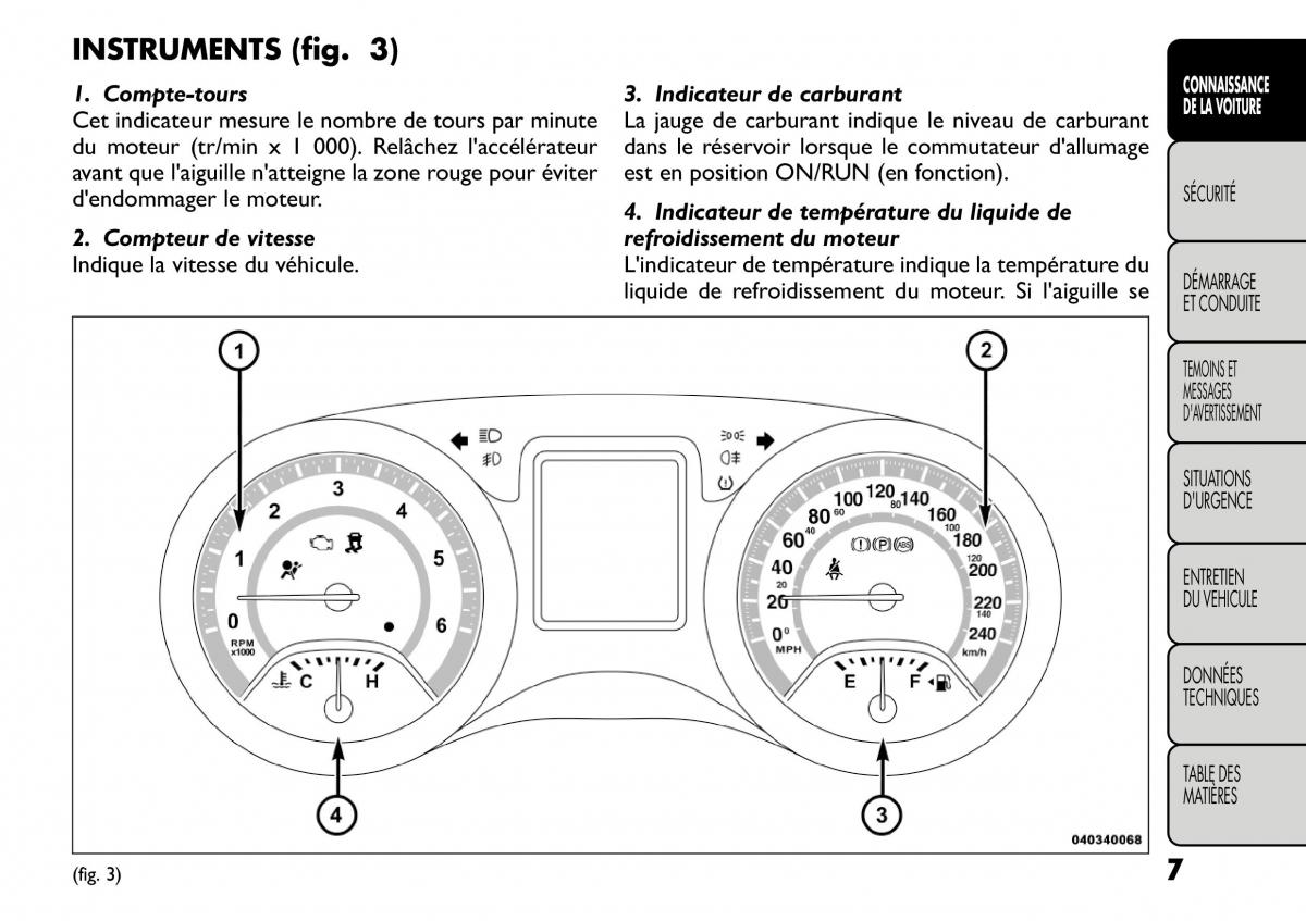 Fiat Freemont manuel du proprietaire / page 14