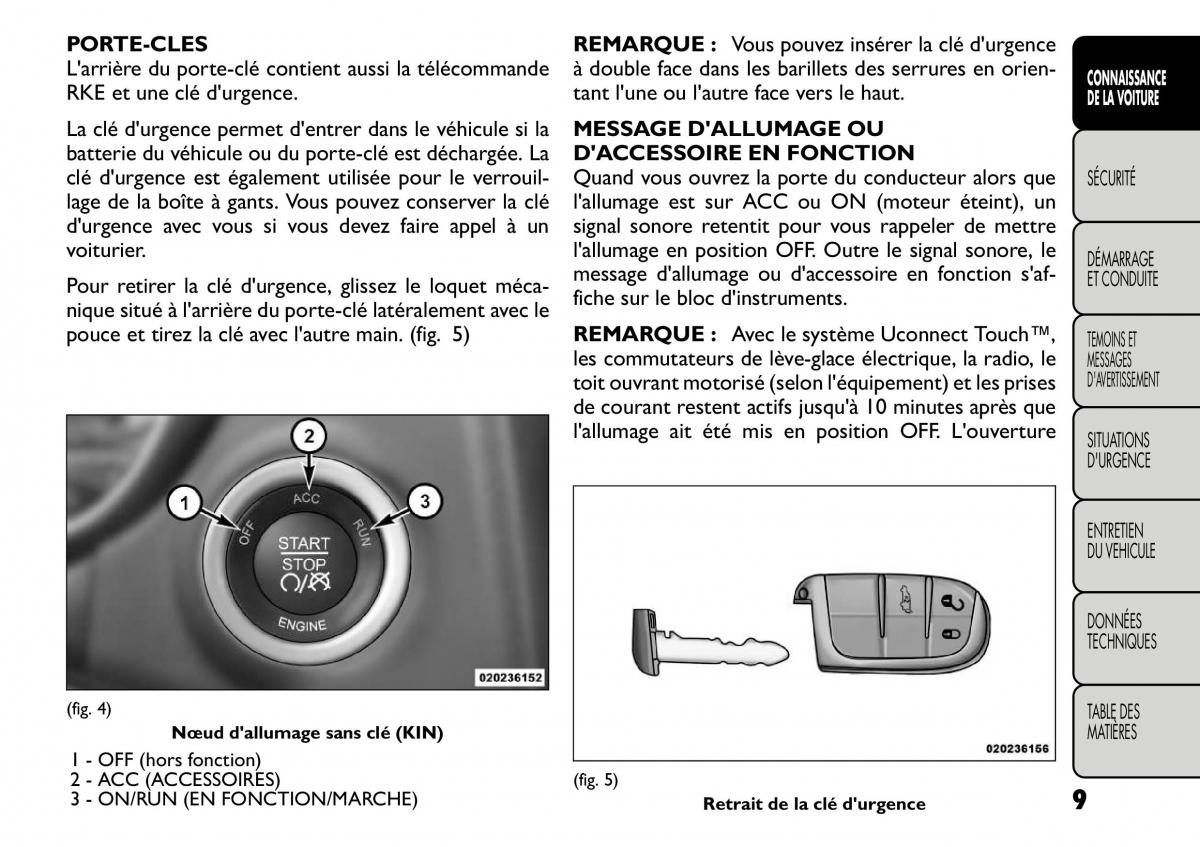 Fiat Freemont manuel du proprietaire / page 16