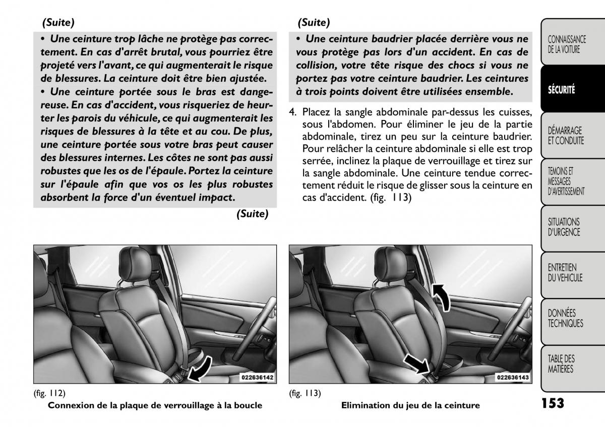 Fiat Freemont manuel du proprietaire / page 160