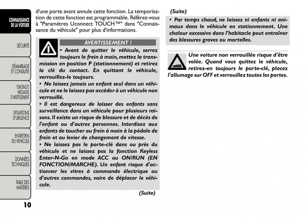 Fiat Freemont manuel du proprietaire / page 17