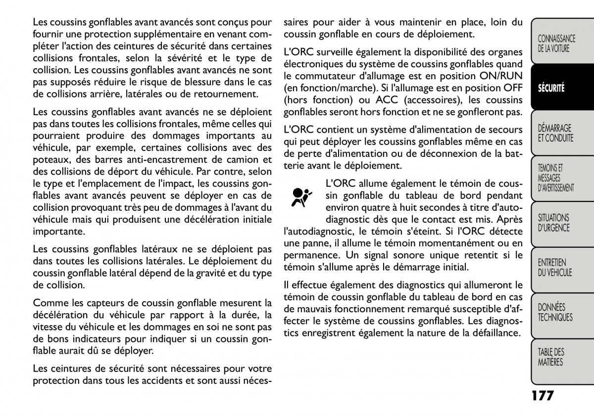 Fiat Freemont manuel du proprietaire / page 184