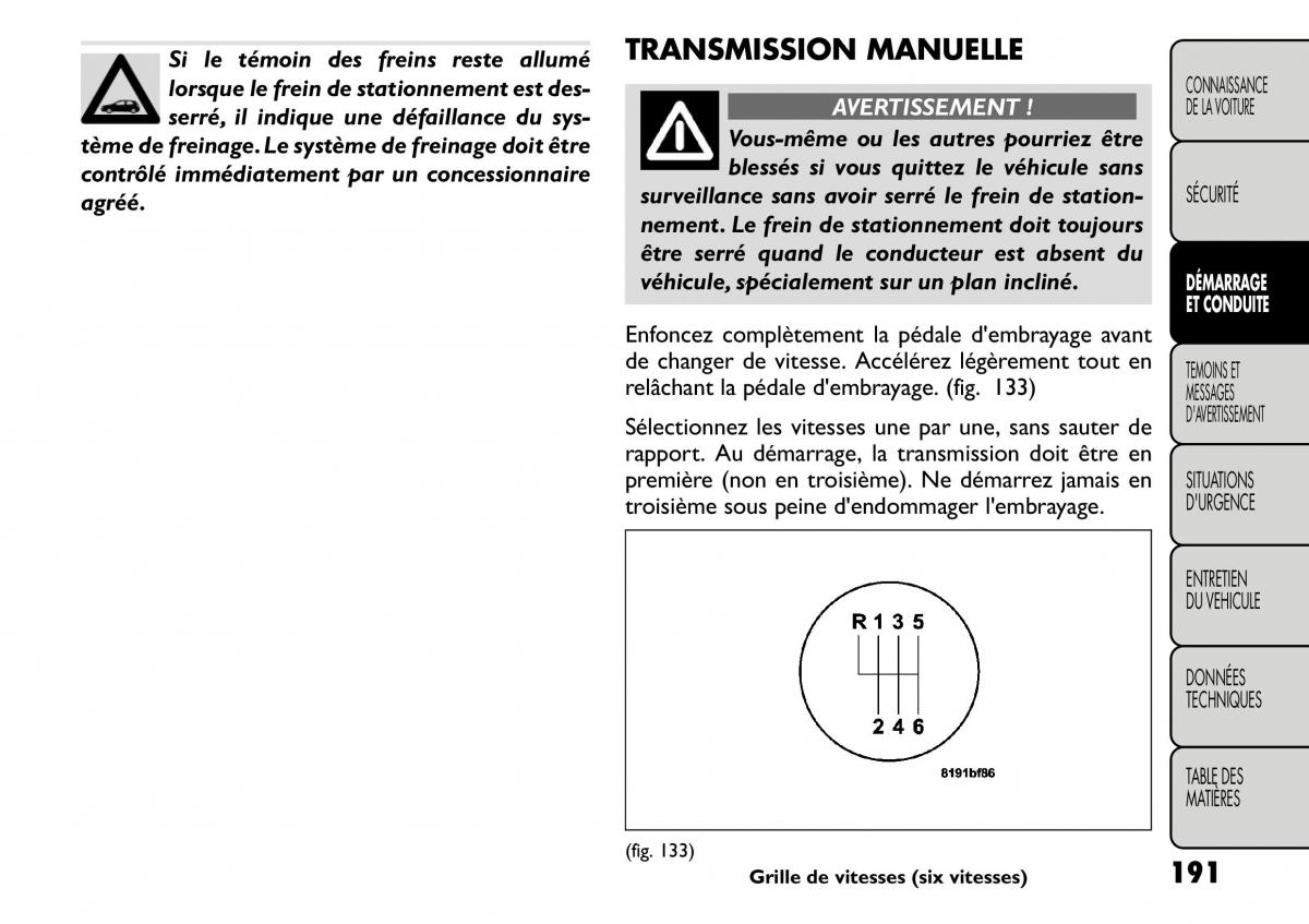 Fiat Freemont manuel du proprietaire / page 198