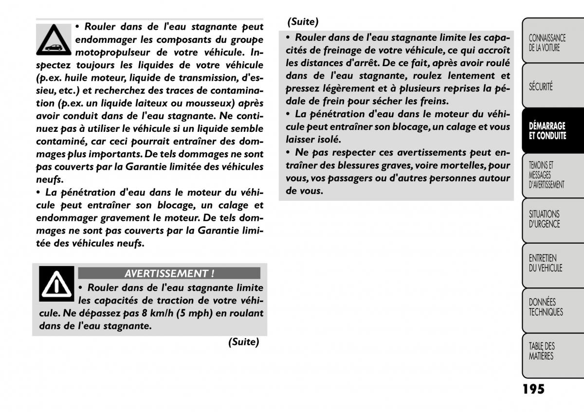 Fiat Freemont manuel du proprietaire / page 202