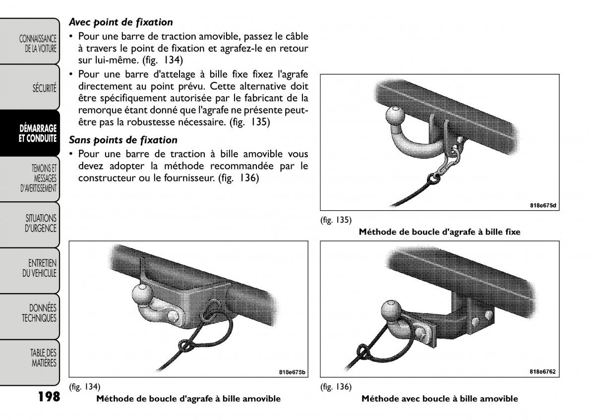 Fiat Freemont manuel du proprietaire / page 205