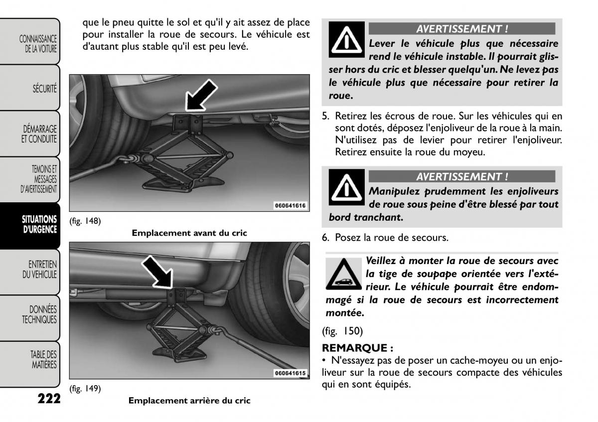 Fiat Freemont manuel du proprietaire / page 229