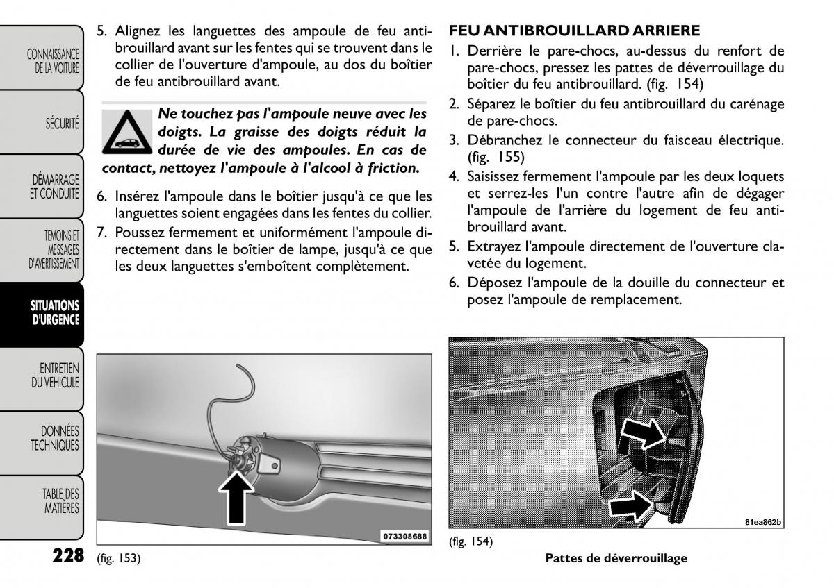 Fiat Freemont manuel du proprietaire / page 235