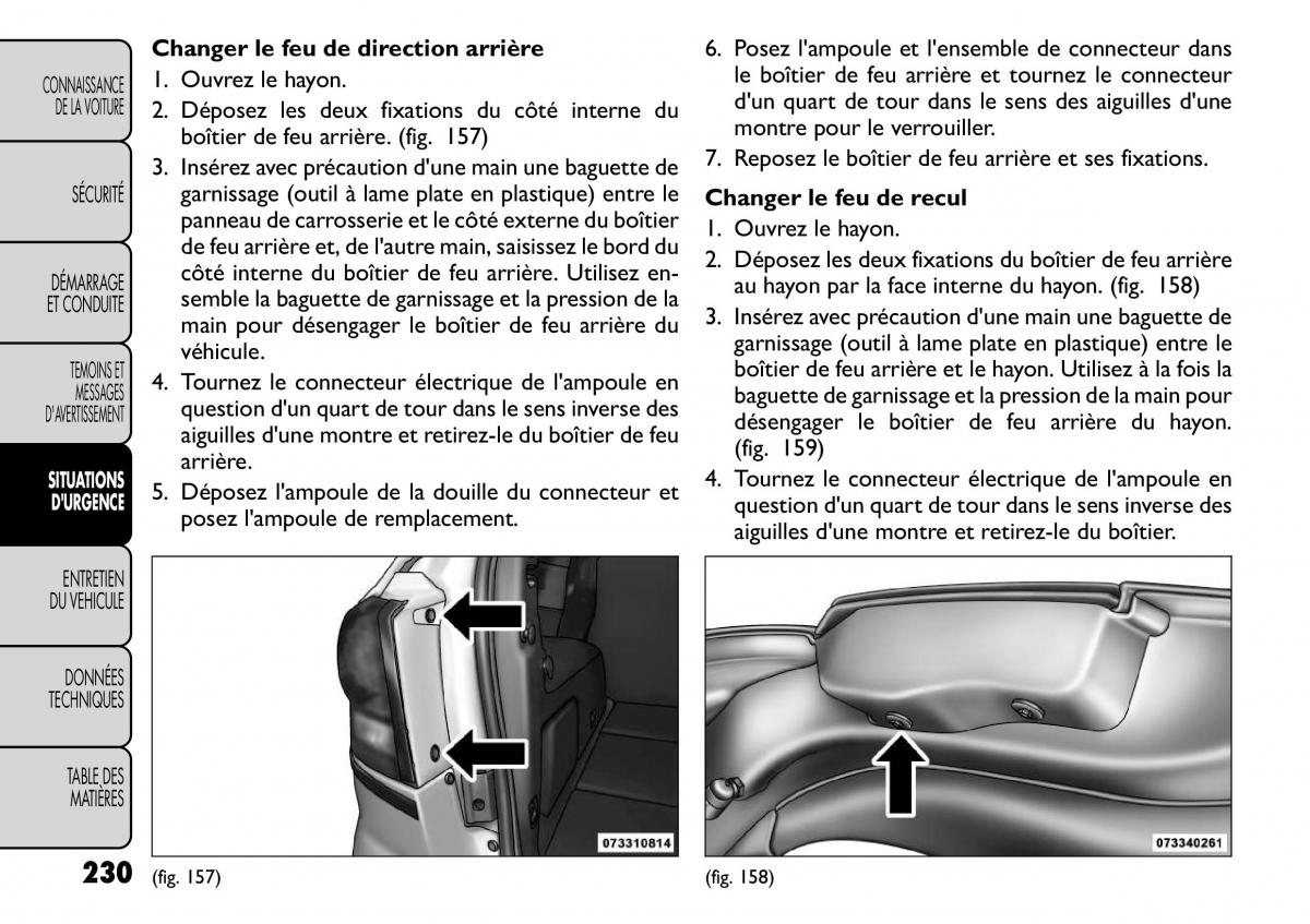 Fiat Freemont manuel du proprietaire / page 237