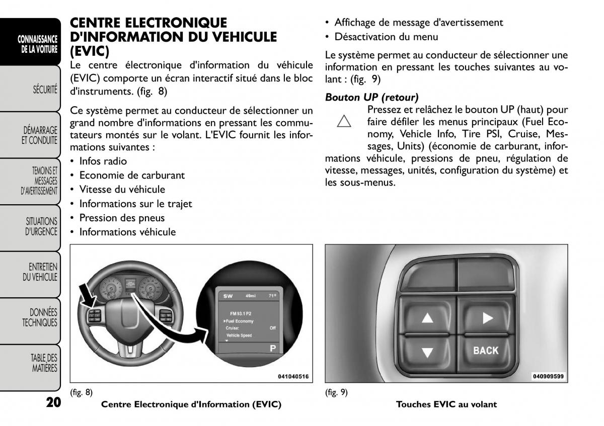 Fiat Freemont manuel du proprietaire / page 27