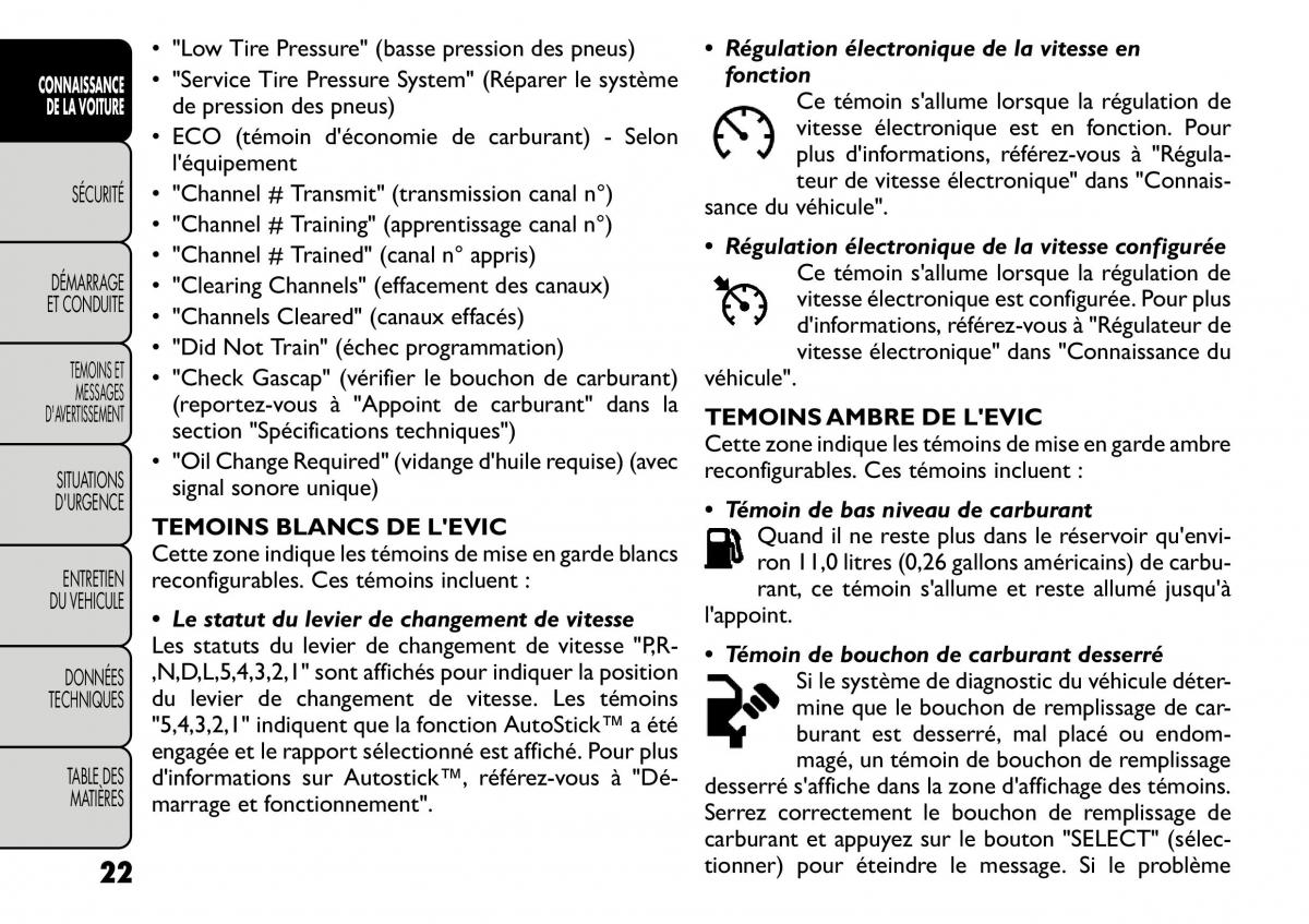 Fiat Freemont manuel du proprietaire / page 29