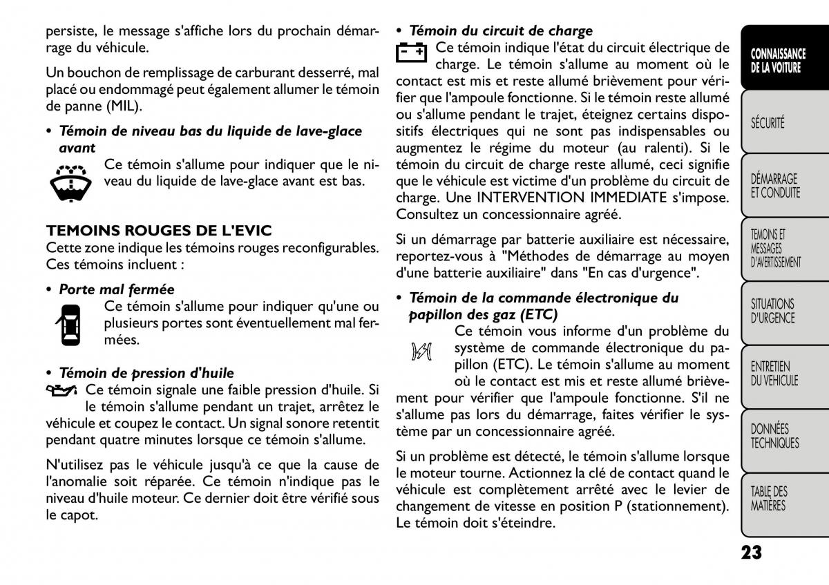 Fiat Freemont manuel du proprietaire / page 30