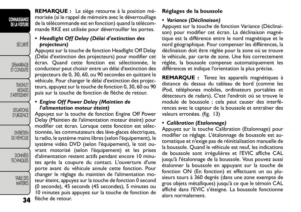 Fiat Freemont manuel du proprietaire / page 41