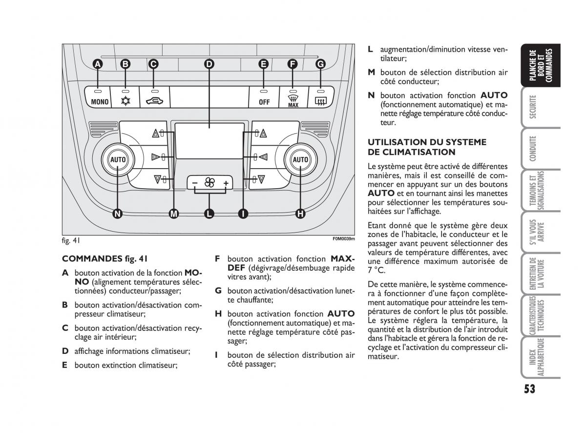 Fiat Grande Punto III 3 manuel du proprietaire / page 55