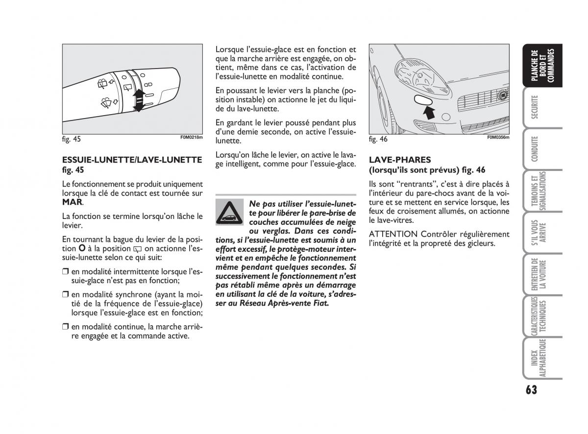 Fiat Grande Punto III 3 manuel du proprietaire / page 65