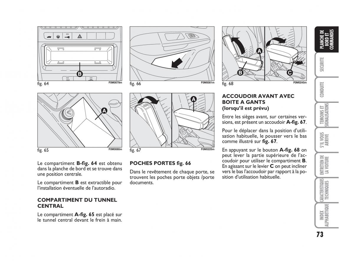 Fiat Grande Punto III 3 manuel du proprietaire / page 75