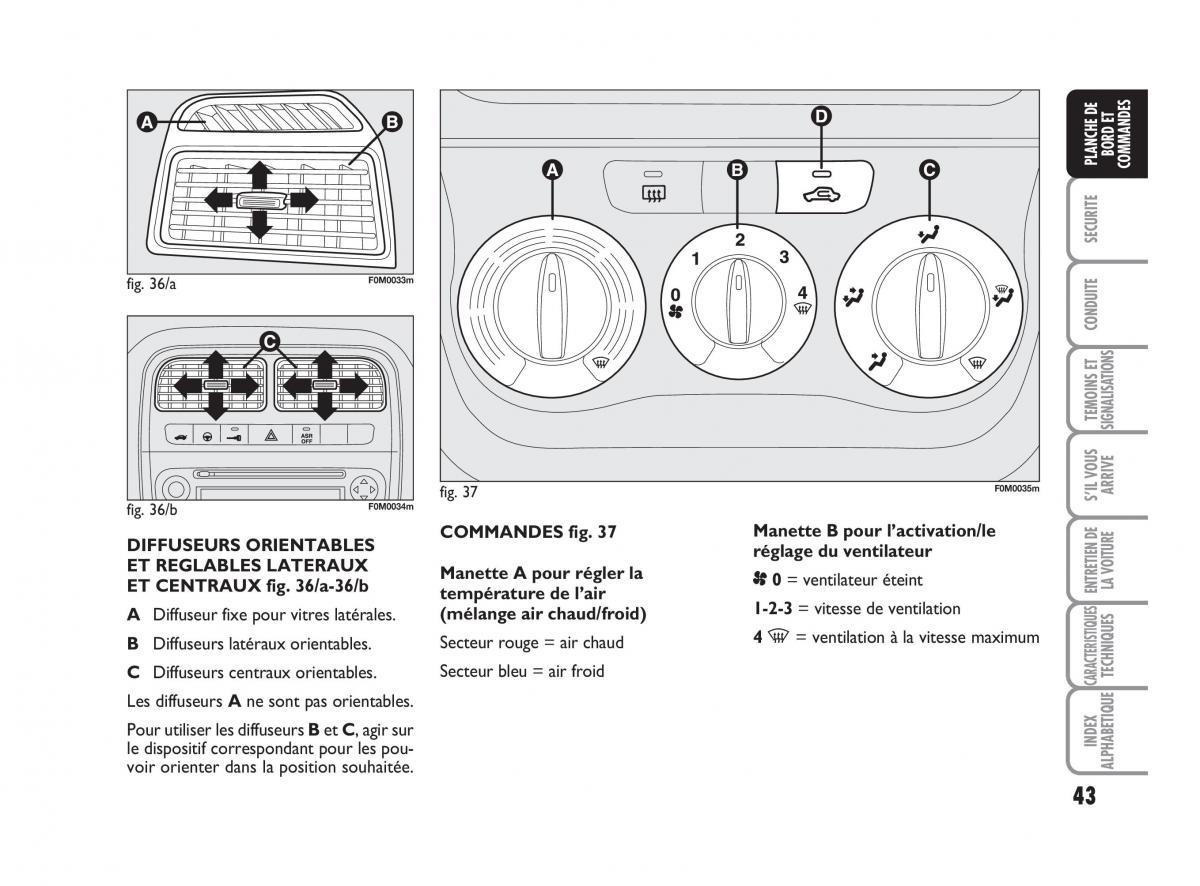 Fiat Grande Punto III 3 manuel du proprietaire / page 45