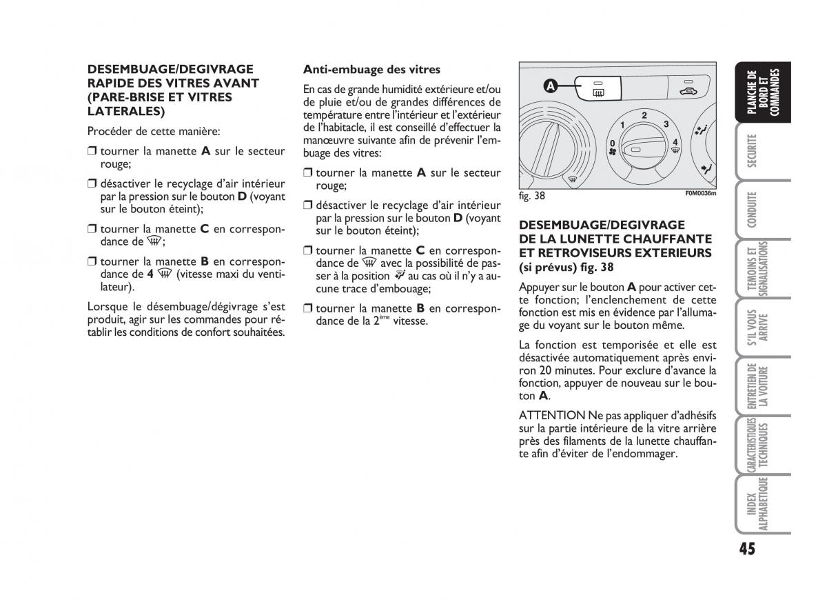 Fiat Grande Punto III 3 manuel du proprietaire / page 47