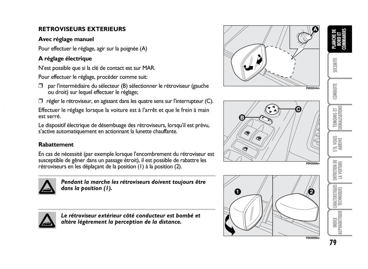 Fiat Idea manuel du proprietaire / page 80