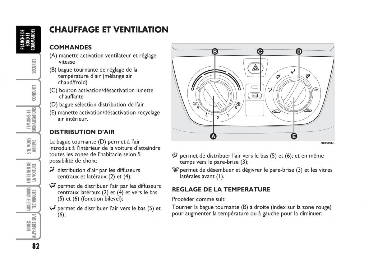 Fiat Idea manuel du proprietaire / page 83