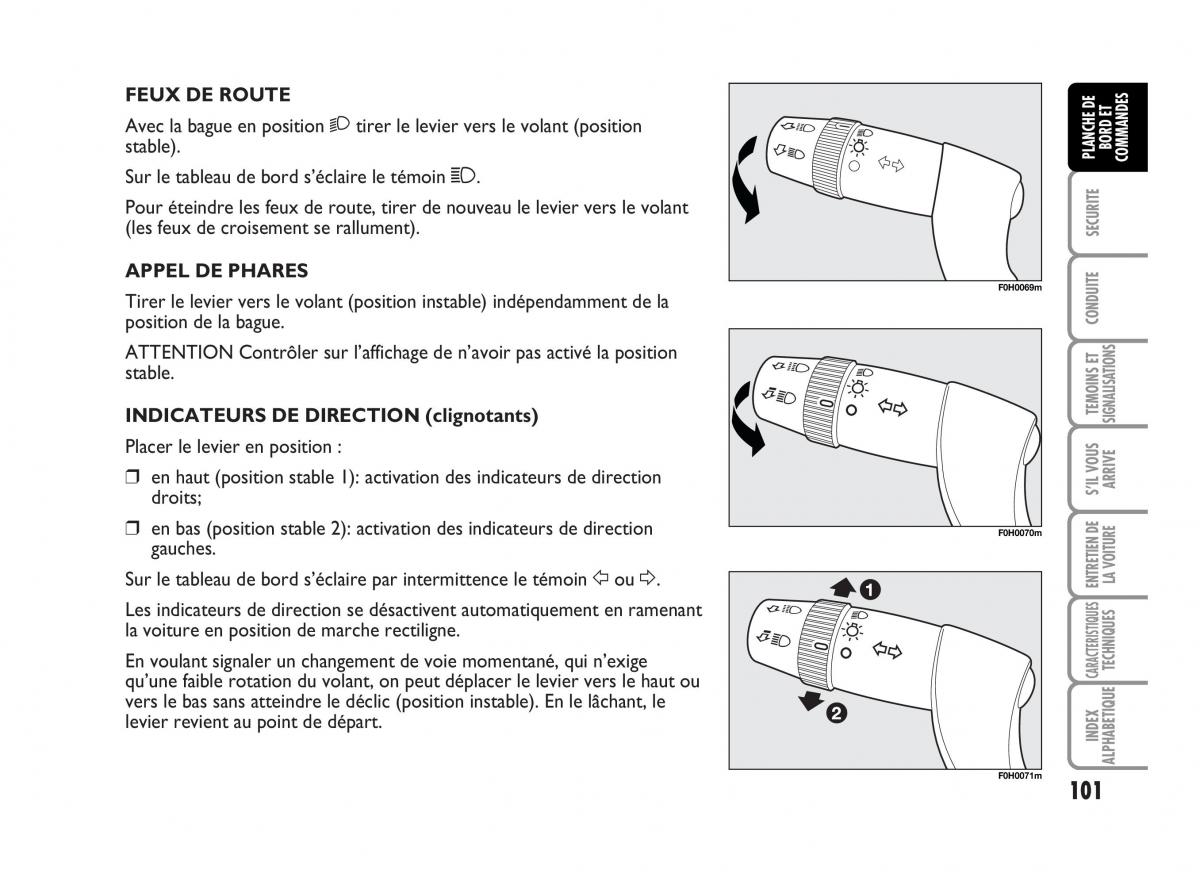 Fiat Idea manuel du proprietaire / page 102