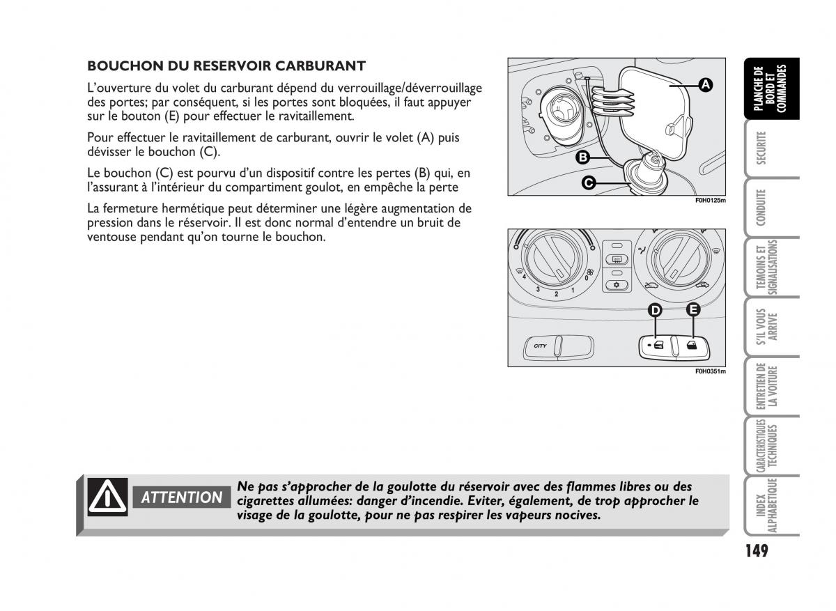 Fiat Idea manuel du proprietaire / page 150