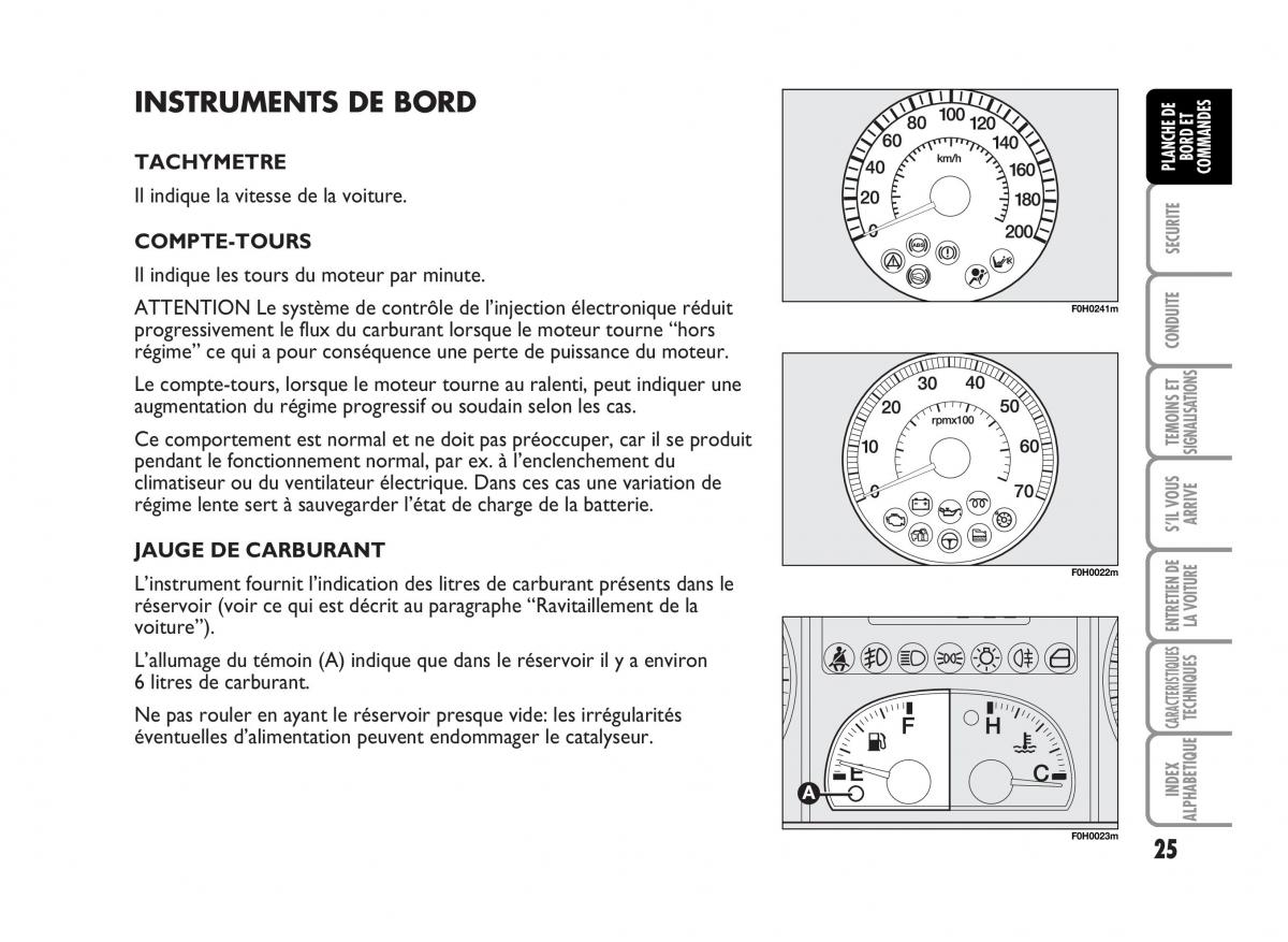 Fiat Idea manuel du proprietaire / page 26