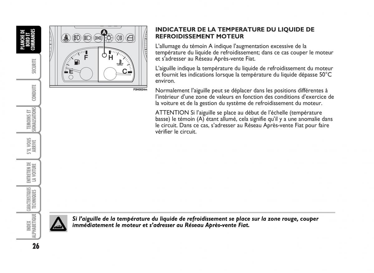 Fiat Idea manuel du proprietaire / page 27