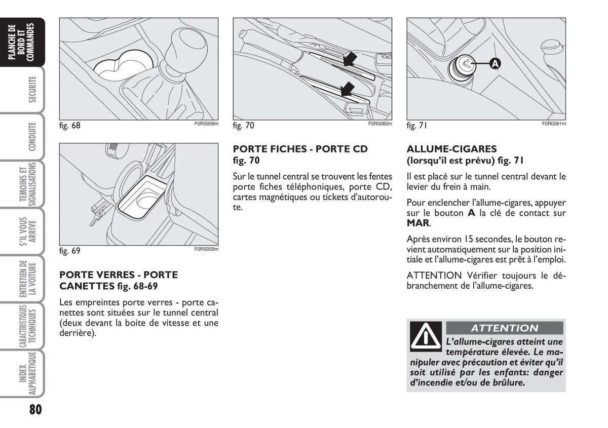 Fiat Linea manuel du proprietaire / page 81