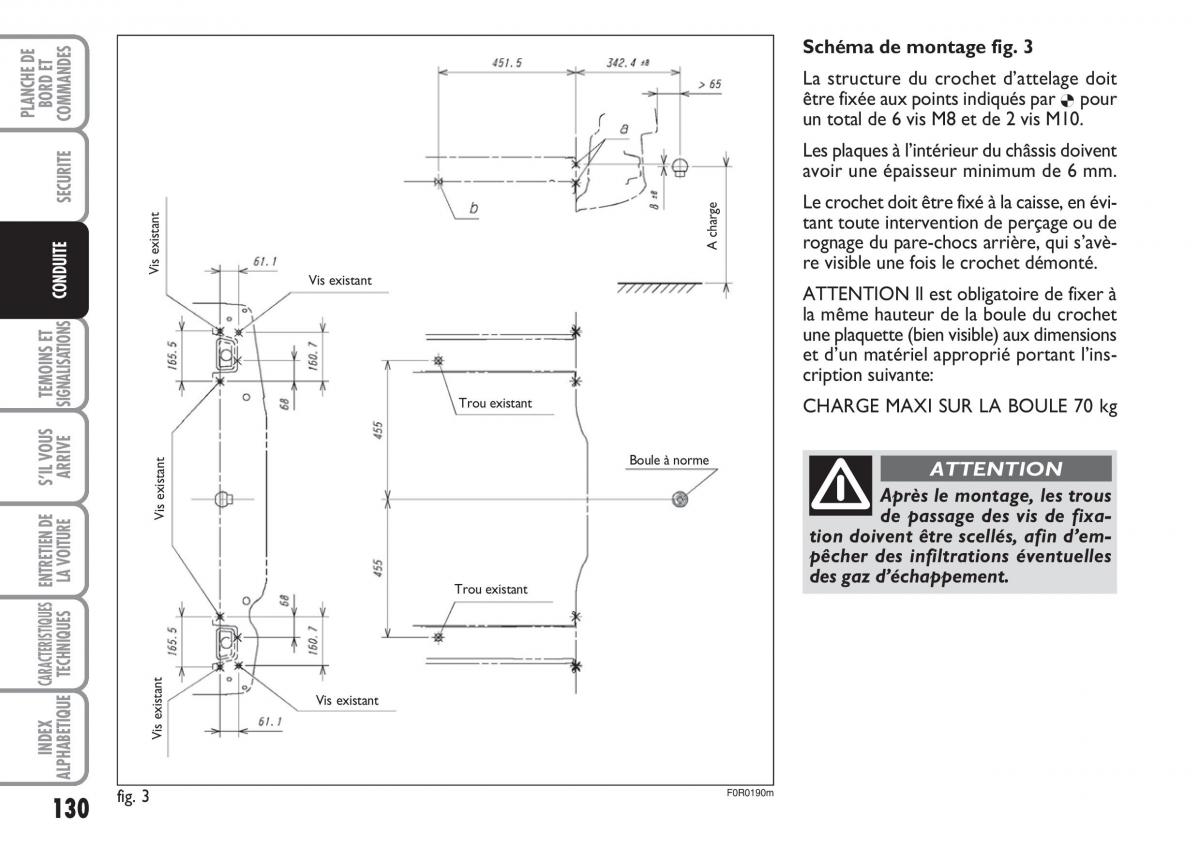 Fiat Linea manuel du proprietaire / page 131