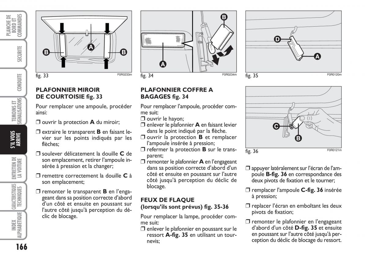 Fiat Linea manuel du proprietaire / page 167