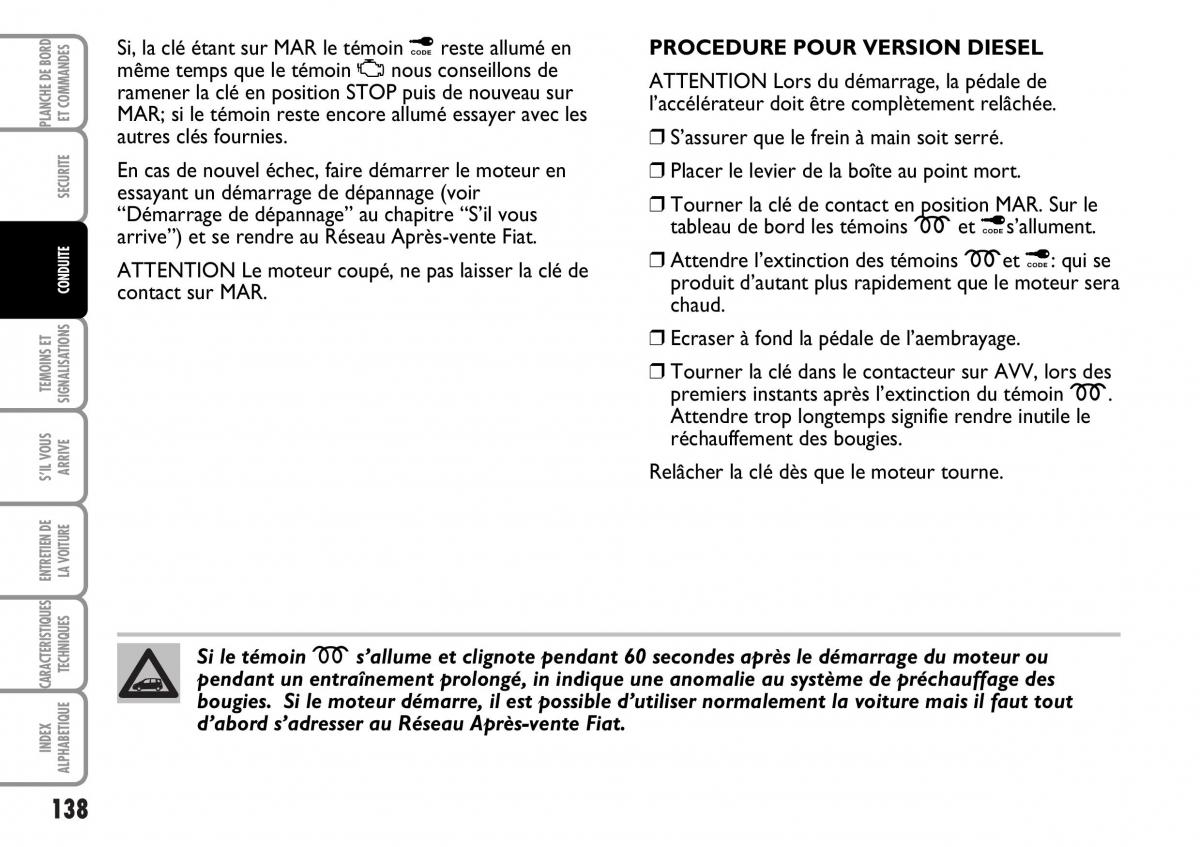 Fiat Multipla I 1 manuel du proprietaire / page 139